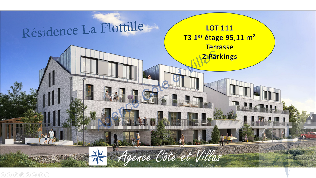 appartement 3 pièces en vente sur PLENEUF VAL ANDRE (22370)
