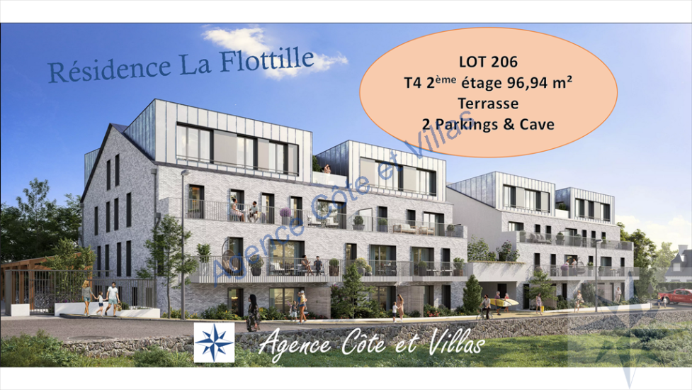 appartement 4 pièces en vente sur PLENEUF VAL ANDRE (22370)