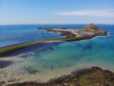 Prise de vue aérienne d'un site remarquable: Îlot du Verdelet