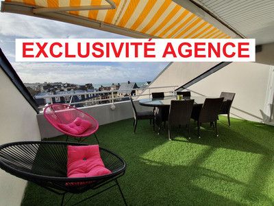 Appartement T4 duplex PLENEUF VAL-ANDREPlein centre-ville, Vue mer dégagée